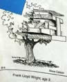 Frank Lloyd Wright's treehouse at age 9
